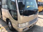7 Meter Long Used Toyota Coaster Bus 1HZ Engine Luxury Inner Decoration Cozy