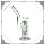 10'' Smoking Glass Water Bubbler With Color Doubler Showerhead Perc Hookah