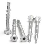 Countersunk Head Galvanized Self Drilling Screws 10G-16x45mm Square Drive Wing