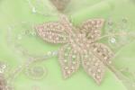 Tulle Bridal Lace Fabrics , DTM Light Pink Lace Fabric 10yds Long