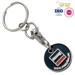 Supermarket Coin Key Chain Holder Metal Trolley Token Keyring Personalised
