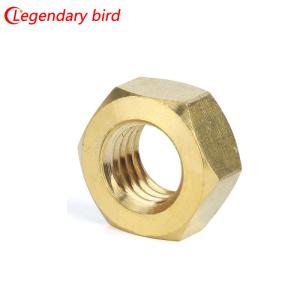 Wholesale Custom hardware M8 M10 M12 M20 Brass Hex Nut DIN933 Copper Nut from china suppliers