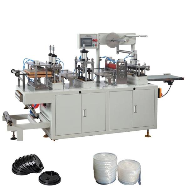 Fully Automatic Paper Cup Lid Forming Machine 4kw Plastic Lid Thermoforming