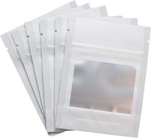 Wholesale Smell Proof Foil Mylar Resealable Pouch Laminated Packaging Bags With Clear Window from china suppliers