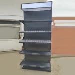 Fashion Display Gondola Supermarket Shelf High Quality Metallic Duty OEM Steel