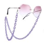 High quality fashion matte color facemask chain acrylic link masking chain for