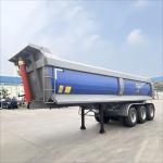 CIMC 3 axles 40 ton half round used in sandstone construction sites mining