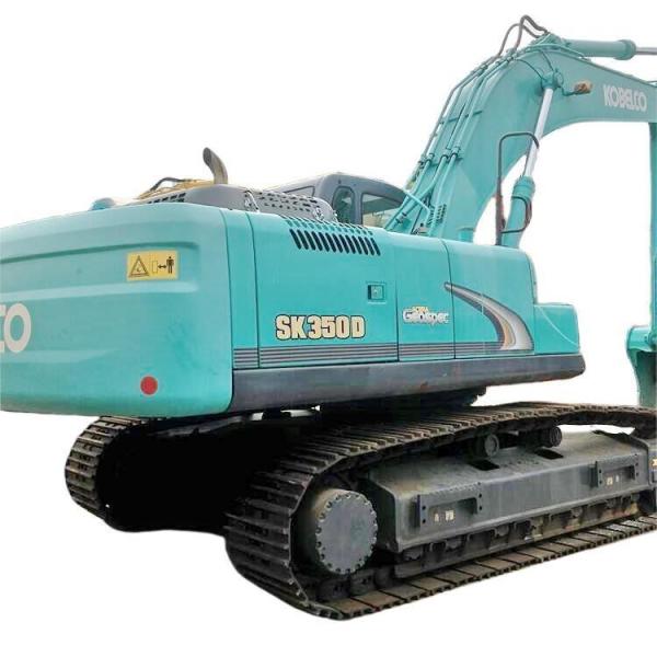 Shanghai Used Kobelco SK350 Excavator 35 Ton With HINO Engine 197 KW In Good