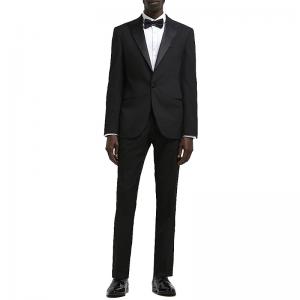China Custom Mens Tuxedo Suit Fashion Slim Fit Black For Special Occasion Formal Wear 2PCS on sale