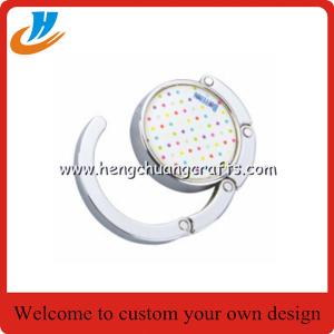 Wholesale Custom epoxy bag hanger hook,bag holder with print your own logo from china suppliers