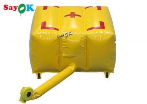 China 2x2x1mH Custom Inflatable Products Yellow Fire Fighting Airbag Emergency Rescue Safety Air Cushion on sale