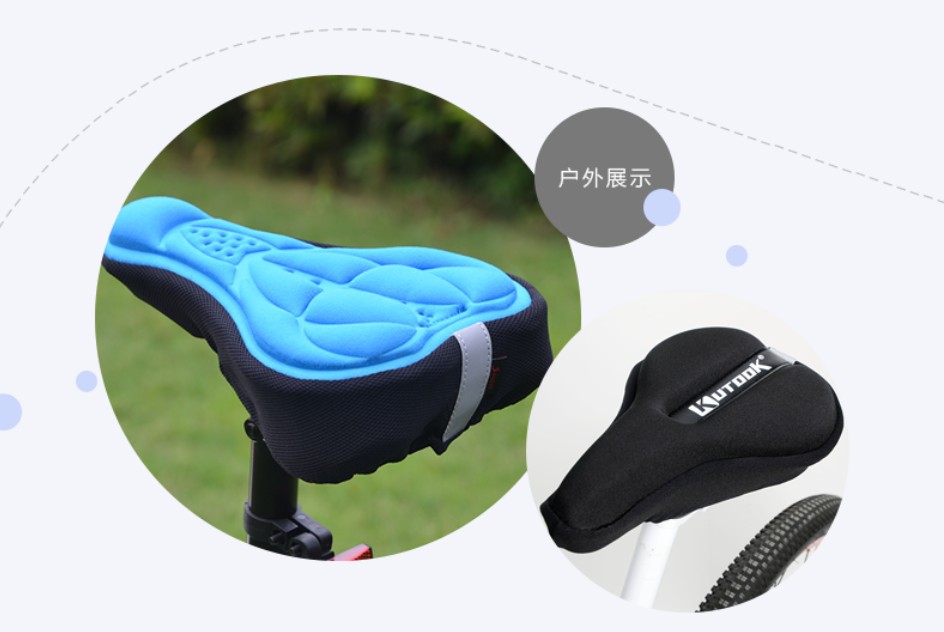 OEM Electric Bike Parts 220g Silicone Soft Bike Seat Cushion