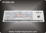 Rugged Stainless Steel Industrial Computer Keyboard with Water proof Trackball
