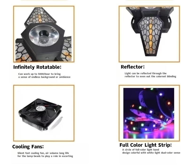 250W Head Stage Effect Lighting DJ Disco Stage Lights for Disco Party Retro Light