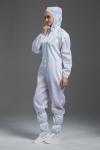 Food Processing Garment Resuable yellow hooded coverall white durable in food