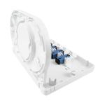 152*110*31mm SC/UPC Plastic Fiber Optic Faceplate Socket Panel for Indoor FTTH