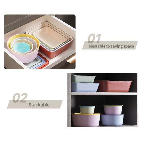 Customizable Color Airtight Lid Thermal Shock Resistant Borosilicate Glass Food Storage Container