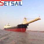 Steady Performance River Sand Transportation Barge for Lake Stone Customized
