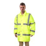 RC104 HIVIs 150D-600D Oxford Fabric PU/PVC Coated Winter Coat S-XXXL Fluorecent