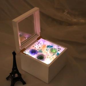 Wholesale Rose gift New Arrival DIY Preserved Rose Music Box Valanrines day Mothers Day Immortal Roses Led Light Gift Box from china suppliers