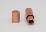 Gold Lip Balm Tubes 3.5g Aluminium Skinny Circle Empty Lipstick Tube