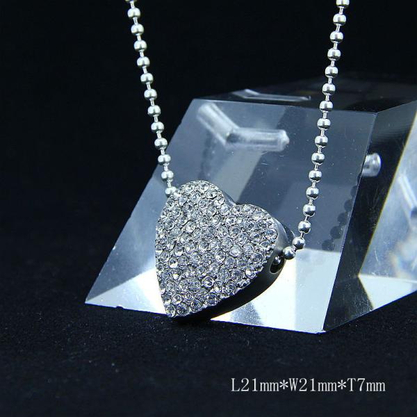 Fashion Ladies Women Girls Stainless Steel Loving Heart Shapped Necklace Pendant
