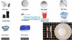 blister packaging tray, rectangular plastic food tray, CornStarch PLA cement