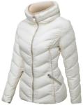 Mid Thickness Ladies Waterproof Down Coat Stand Collar Type Wind Resistant