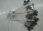 Pure Clear Top Quality PU Spring Key Coil w/White Mobile Phone Strap and Metal