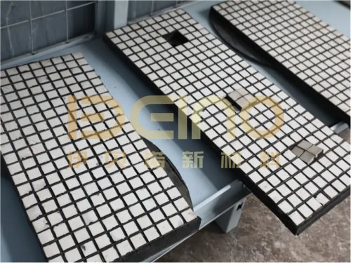 Rubber Ceramic Liners Ceramic And Rubber Composite With Steel Plate
