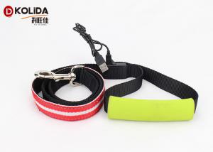 Wholesale Soft Handle 120cm Usb Rechargeable LED Dog Leash Nylon Adjustable Puppy Leash from china suppliers