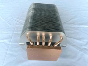 Wholesale 500W Aluminum Fins Heat Sink With 10pcs Heat Pipe For LED Light , 8mm Diameter from china suppliers