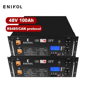 Wholesale Customized Rack Mounted 48v 100ah Lifepo4 Solar Battery Lithium Ion Battery from china suppliers