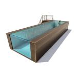 Transparent Panel Above Ground Swimming Pool Made of Acrylic Material with