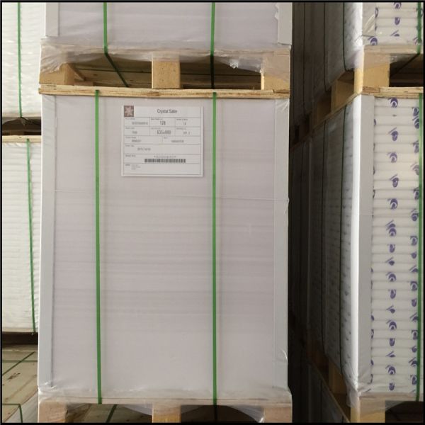 Ivory Board Folding Box Board Paper with PVC Coating Material and Virgin Pulp Style