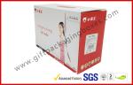 Foldable 350g C1S corrugated cardboard boxes 3 Layers Flat Cartons