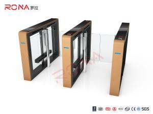 Wholesale TCP / IP Security Electro Lock Door Swing Pedestrian Barrier Gate Turnstyle Fastlane Glass from china suppliers