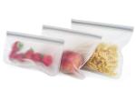 Eco friendly recyclable peva zipper storage bag for food sandwich snack