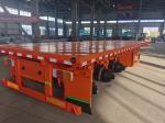 40 Ft 3 Axle Lowbed Semi Trailer Flat Bed Extendable Low Bed Trailer