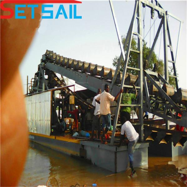 River Sand Chain Bucket Gold Dredging Mining Machinery with 0.035-0.08m3 Bucket