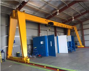 Wholesale 5ton Single Beam Warehouse Gantry Crane With Wirerope Electric Hoist from china suppliers