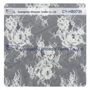 Wholesale Jacquard Sewing Eyelash Lace Trim Fabric By The Yard , Custom Printed from china suppliers
