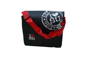 Wholesale Customized 100g Non Woven Carry Bag With Matt Lamination, Red Nylon Trap, PVC Buckle from china suppliers