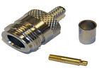 RoHs N Type RF Coaxial Connectors 75 Ohm RG 223 Cable Adapter Nickel Plating