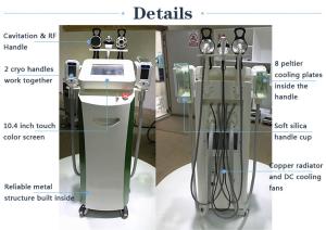 Wholesale Minues -15 celsius strong cooling 1800W 10.4 inch cryolipolysis RF 40K cavitation slimming machine from china suppliers