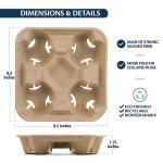 8 12 16 20 32oz Clip On Degradable Takeaway Coffee Cup Carrier