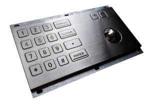 Wholesale 150mA 16 Key PS/2 IP65 Industrial Keyboard With Trackball from china suppliers