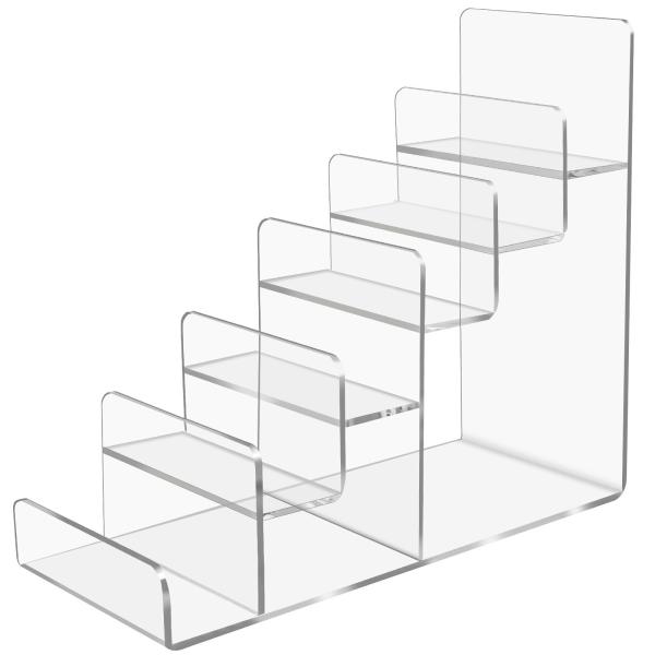 Countertop Multi Layer Acrylic Display Stands Plexiglass Display Box For Wallet