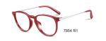 Metal Temple Food Contact Ultra Light Eyeglass Frames With Round Lens