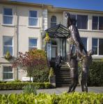 Modern Bronze Rugby Sculpture , Metal Outdoor Art Statues For Sandymount Hotel
